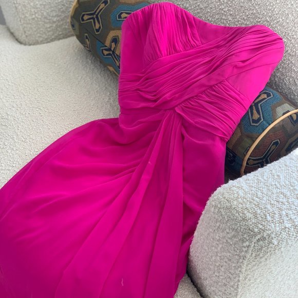 Bright Pink BADGLEY MISCHKA Ballgown Dress - Picture 7 of 15